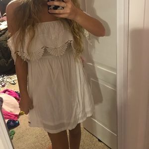 White Strapless Dress